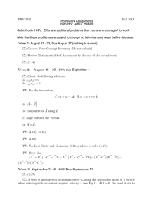 2013 PHY 3221 Fall Homework Assignments