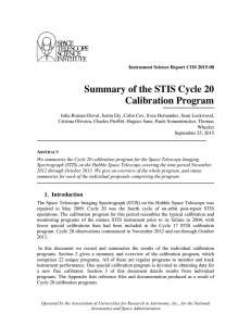 Summary of the STIS Cycle 20 Calibration Program