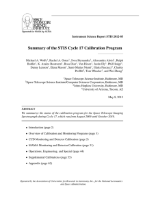 Summary of the STIS Cycle 17 Calibration Program