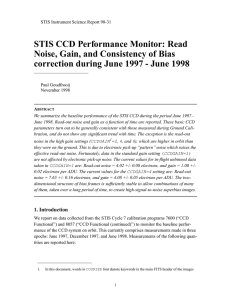 STIS CCD Performance Monitor: Read Noise, Gain, and Consistency of Bias