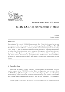 STIS CCD spectroscopic P-flats SPACE TELESCOPE SCIENCE