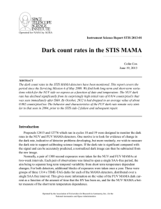 Dark count rates in the STIS MAMA