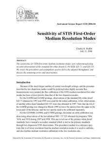 Sensitivity of STIS First-Order Medium Resolution Modes