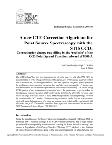A new CTE Correction Algorithm for Point Source Spectroscopy with the