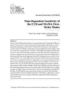 Time-Dependent Sensitivity of the CCD and MAMA First- Order Modes
