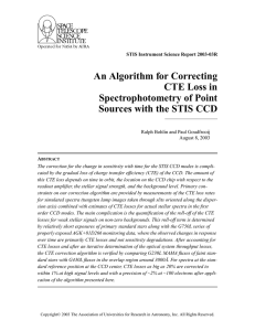An Algorithm for Correcting CTE Loss in Spectrophotometry of Point