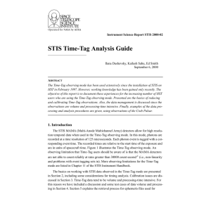 STIS Time-Tag Analysis Guide