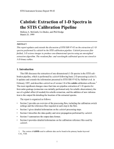 Calstis6: Extraction of 1-D Spectra in the STIS Calibration Pipeline