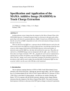 Specification and Application of the MAMA Additive Image (MADDIM) to