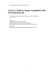 A User’s Guide to Target Acquisition with STIS (Revision B)