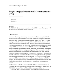 Bright Object Protection Mechanisms for STIS