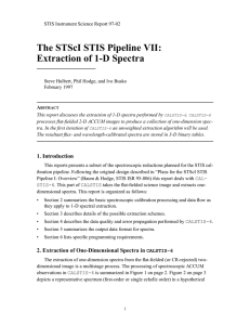 The STScI STIS Pipeline VII: Extraction of 1-D Spectra