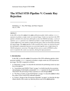 The STScI STIS Pipeline V: Cosmic Ray Rejection