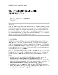 The STScI STIS Pipeline III: TIMETAG Data