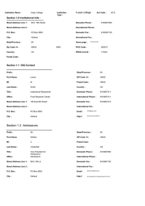 4-year college Section 1.0 Institutional Info :