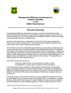 Management Efficiency Assessment on Aviation Activities in the