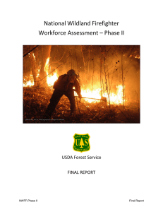 National Wildland Firefighter Workforce Assessment – Phase II  USDA Forest Service