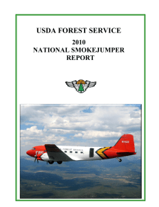USDA FOREST SERVICE 2010 NATIONAL SMOKEJUMPER REPORT
