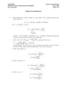 ELEN E6909 Problem Set #8 Solutions MODERN DIGITAL MODULATION TECHNIQUES May 6, 2008