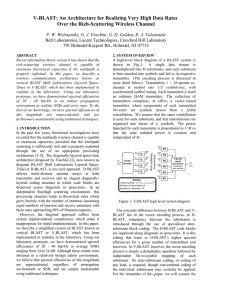 V-BLAST: An Architecture for Realizing Very High Data Rates