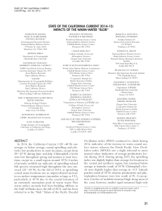 STATE OF THE CALIFORNIA CURRENT CalCOFI Rep., Vol. 56, 2015