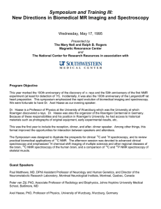 Symposium and Training III: Wednesday, May 17, 1995