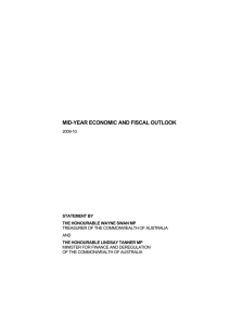 MID-YEAR ECONOMIC AND FISCAL OUTLOOK