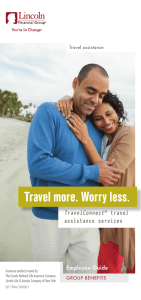 Travel more. Worry less. TravelConnect travel assistance services