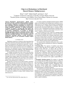 Chip-Level Redundancy in Distributed Shared-Memory Multiprocessors