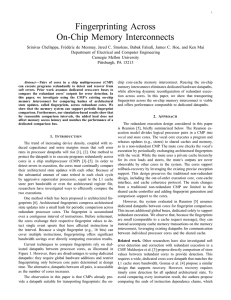Fingerprinting Across On-Chip Memory Interconnects