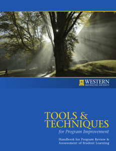 TOOLS &amp; TECHNIQUES for Program Improvement Handbook for Program Review &amp;