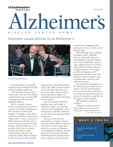 Volunteer couple pitches in on Alzheimer’s