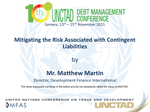 by Mr. Matthew Martin Mitigating the Risk Associated with Contingent