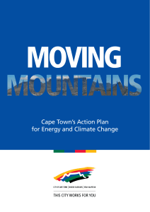 Cape Town’s Action Plan for Energy and Climate Change