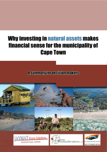 Why investing in makes financial sense for the municipality of Cape Town