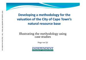 Illustrating the methodology using case studies Hugo van Zyl