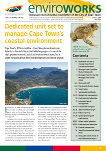 Biannual environmental newsletter of the City of Cape Town