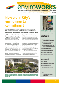 Biannual Environmental Newsletter of the City of Cape Town