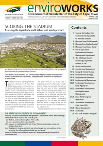 Environmental Newsletter of the City of Cape Town