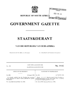 fg~~ 1 GOVERNMENT GAZETTE