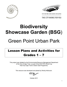 Biodiversity Showcase Garden (BSG Green Point Urban Park