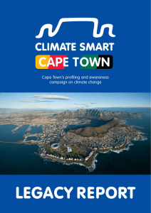 legacy RepoRt Cape Town’s profiling and awareness campaign on climate change