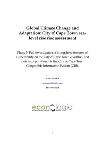 Global Climate Change and Adaptation: City of Cape Town sea-