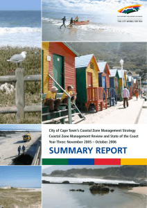 City of Cape Town’s Coastal Zone Management Strategy