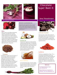 Chocolate Super Beet-It Jena Viesselmann and