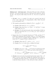 Math 641-600 (Fall 2015) Name 2