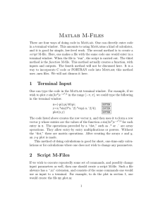 Matlab M-Files