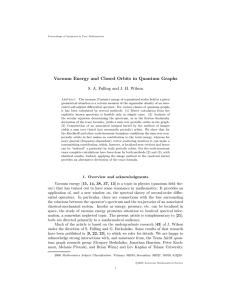 Vacuum Energy and Closed Orbits in Quantum Graphs