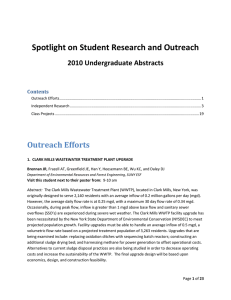 Spotlight on Student Research and Outreach  2010 Undergraduate Abstracts Contents
