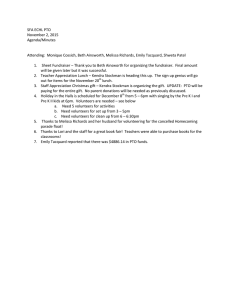 SFA ECHL PTO November 2, 2015 Agenda/Minutes